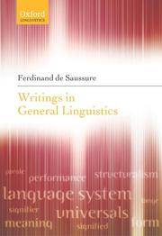 Writings In General Linguistics