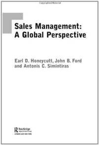 Sales Management: A Global Perspective.