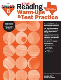 Newmark Learning STAAR Reading Warm-Ups & Test Practice Grade 8