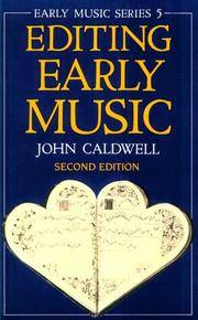 image of Editing Early Music