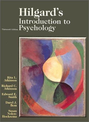 Atkinson & Hilgard's Introduction to Ps… Atkinson & Hilgard's Introduction to Psychology by Susan