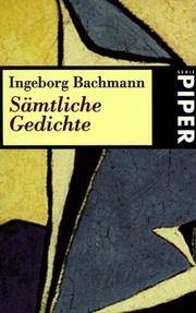 Smtliche Gedichte. (German Edition) by Bachmann, Ingeborg