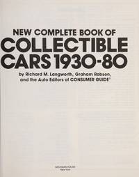 New Complete Book Of Collectible Car 1930-80