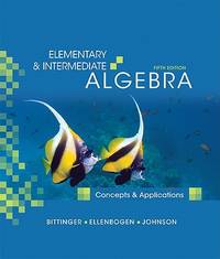 Elementary and Intermediate Algebra (ISBN: 9780321559449)