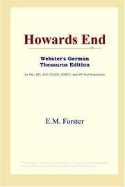 image of Howards End (Webster's German Thesaurus Edition)