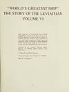 THE WORLD'S GREATEST SHIP: LEVIATHAN (VOLUME 6)