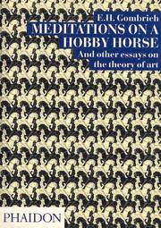 cover of Meditations On a Hobby Horse and Other Essays On the Theory of Art