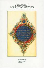 image of The Letters of Marsilio Ficino: Volume 3