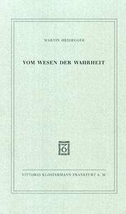 image of Vom Wesen der Wahrheit