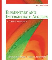 Elementary and Intermediate Algebra : A Combined Approach