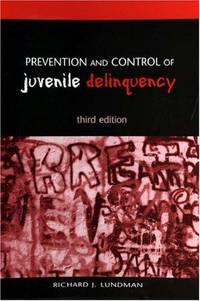 cover of Prevention and Control of Juvenile Delinquency