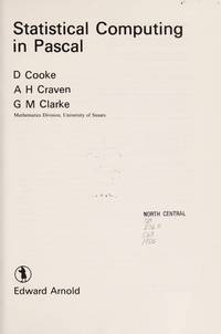 Statistical Computing in PASCAL
