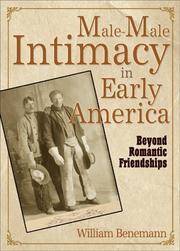 Male-Male Intimacy In Early America