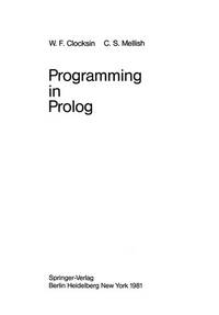 Programming in Prolog