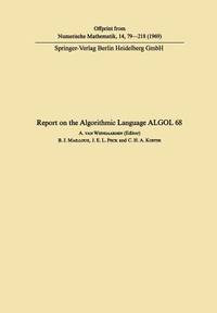 Report on the Algorithmic Language Algol 68