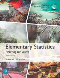 cover of Elementary Statistics: Picturing the World, Global Edition