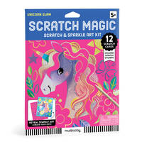 Mudpuppy Unicorn Magic - Scratch & Sparkle Art Activity Kit Featuring Fun Illustrations of...