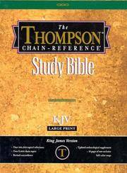 image of Thompson Chain-Reference Bible (Style 519black-index) - Large Print KJV - Bonded Leather