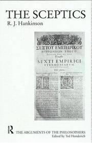 cover of The Sceptics (Arguments of the Philosophers)