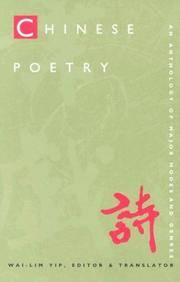 Chinese Poetry; an Anthology of Major Modes and Genres