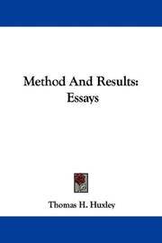 cover of Method And Results: Essays