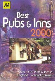 AA Best Pubs &amp; Inns Guide 2000: Over 1600 Pubs and Inns in England, Scotland and Wales (AA Lifestyle Guides) by Hancock, David