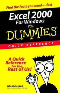 Excel 2000 For Windows For Dummies Quick Reference