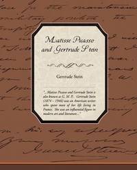 cover of Matisse Picasso and Gertrude Stein