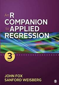 An R Companion to Applied Regression