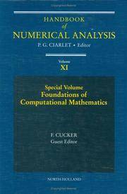 Handbook of Numerical Analysis : Special Volume: Foundations of Computational Mathematics