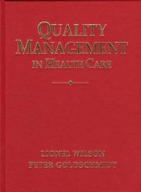 Quality Management in Healthcare