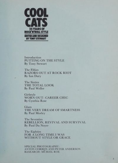 Cool Cats: 25 Years of Rock COOL CATS  25 YEARS OF  ROCK'N'ROLL