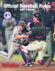 OFFICIAL BASEBALL RULES 2001 ED