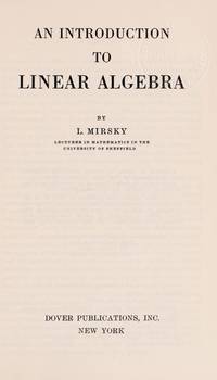 An Introduction to Linear Algebra