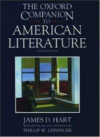 The Oxford Companion to American Literature by the late James D. Hart; Editor-Phillip Leininger - Hardcover - 1995-10-12 - from Ergodebooks (SKU: SONG0195065484)
