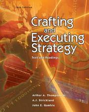 cover of Crafting and Executing Strategy: Text and Readings