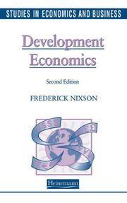 Development Economics (Studies in Economics & Business)