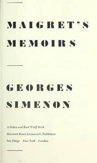 Maigret&#039;s Memoirs (English and French Edition) by Simenon, Georges - 0000-00-00