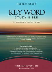 cover of The Hebrew-Greek Key Word Study Bible: KJV Edition, Black Genuine (Key Word Study Bibles)