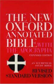 The New Oxford Annotated Bible With the Apocrypha, Revised Standard Version, Expanded Edition