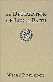 A Declaration of Legal Faith