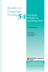 On Topic Validity in Speaking Tests (Studies in Language Testing)