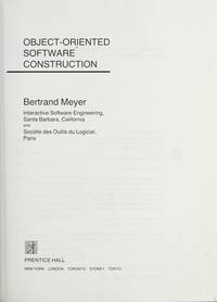 Object-Oriented Software Construction