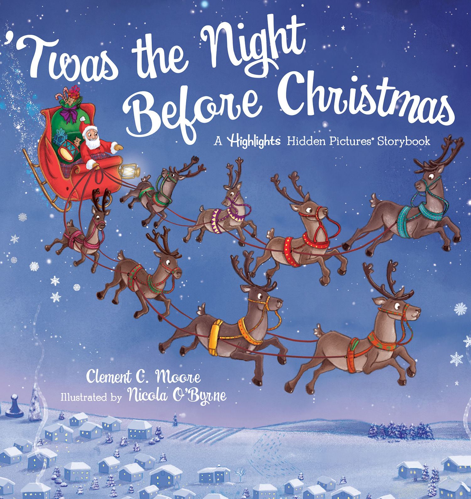 'twas the night before christmas : christmas storybook with seek-and-find puzzles for kids 4-8, over 120 hidden objects