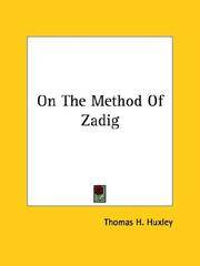 cover of On the Method of Zadig