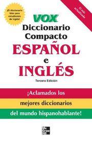 image of Vox diccionario compacto español e ingles, 3E (PB) (VOX Dictionary Series)
