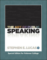 The Art of Public Speaking: Palomar College Edition by Stephen E. Lucas