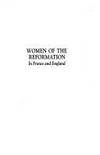 Women of the Reformation in France and England by Roland Herbert Bainton - 1975