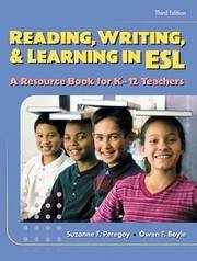 image of Reading, Writing and Learning in ESL: A Resource Book for K-12 Teachers (3rd Edition)