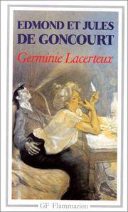 Germinie Lacerteux by E, Goncourt